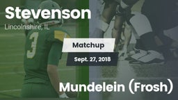 Matchup: Stevenson High vs. Mundelein (Frosh) 2018