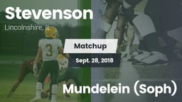 Matchup: Stevenson High vs. Mundelein (Soph) 2018