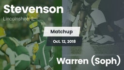 Matchup: Stevenson High vs. Warren (Soph) 2018