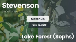 Matchup: Stevenson High vs. Lake Forest (Sophs) 2018