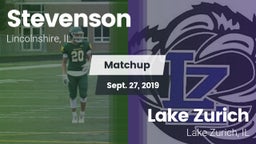 Matchup: Stevenson High vs. Lake Zurich  2019