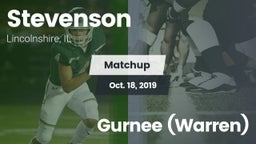Matchup: Stevenson High vs. Gurnee (Warren) 2019