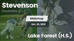 Matchup: Stevenson High vs. Lake Forest (H.S.) 2019