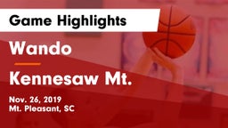 Wando  vs Kennesaw Mt.  Game Highlights - Nov. 26, 2019