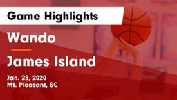 Wando  vs James Island  Game Highlights - Jan. 28, 2020