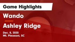 Wando  vs Ashley Ridge  Game Highlights - Dec. 8, 2020