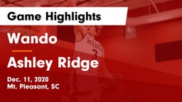 Wando  vs Ashley Ridge  Game Highlights - Dec. 11, 2020