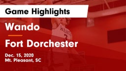 Wando  vs Fort Dorchester  Game Highlights - Dec. 15, 2020