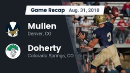 Recap: Mullen  vs. Doherty  2018