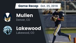 Recap: Mullen  vs. Lakewood  2018