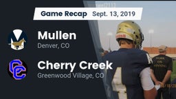 Recap: Mullen  vs. Cherry Creek  2019