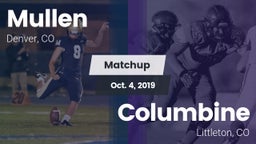 Matchup: Mullen  vs. Columbine  2019