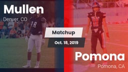 Matchup: Mullen  vs. Pomona  2019