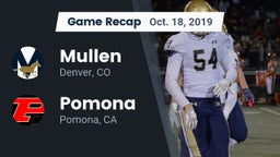 Recap: Mullen  vs. Pomona  2019