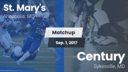 Matchup: St. Mary's High vs. Century  2017