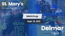 Matchup: St. Mary's High vs. Delmar  2017
