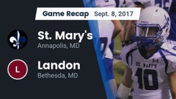 Recap: St. Mary's  vs. Landon  2017