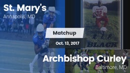 Matchup: St. Mary's High vs. Archbishop Curley  2017