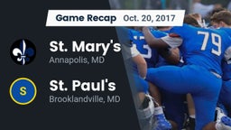 Recap: St. Mary's  vs. St. Paul's  2017