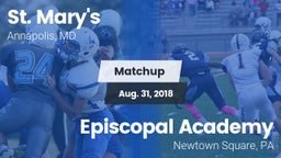 Matchup: St. Mary's High vs. Episcopal Academy 2018