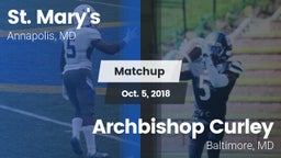 Matchup: St. Mary's High vs. Archbishop Curley  2018