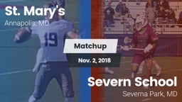 Matchup: St. Mary's High vs. Severn School 2018