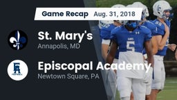Recap: St. Mary's  vs. Episcopal Academy 2018