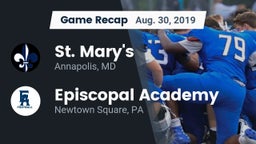 Recap: St. Mary's  vs. Episcopal Academy 2019