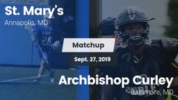 Matchup: St. Mary's High vs. Archbishop Curley  2019