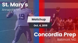 Matchup: St. Mary's High vs. Concordia Prep  2019
