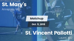 Matchup: St. Mary's High vs. St. Vincent Pallotti  2019