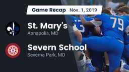 Recap: St. Mary's  vs. Severn School 2019