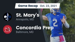 Recap: St. Mary's  vs. Concordia Prep  2021