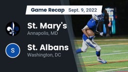 Recap: St. Mary's  vs. St. Albans  2022