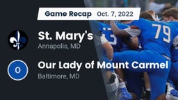 Recap: St. Mary's  vs. Our Lady of Mount Carmel  2022
