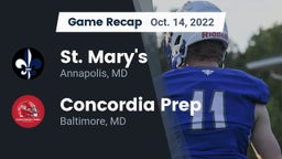 Recap: St. Mary's  vs. Concordia Prep  2022