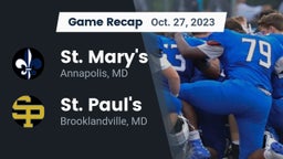 Recap: St. Mary's  vs. St. Paul's  2023