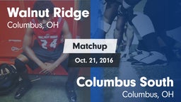 Matchup: Walnut Ridge High vs. Columbus South  2016