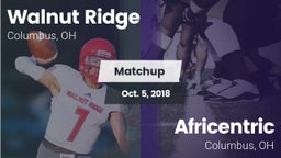 Matchup: Walnut Ridge High vs. Africentric  2018