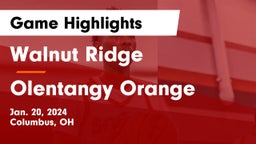 Walnut Ridge  vs Olentangy Orange  Game Highlights - Jan. 20, 2024