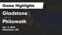 Gladstone  vs Philomath  Game Highlights - Jan. 5, 2018
