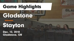 Gladstone  vs Stayton  Game Highlights - Dec. 12, 2018