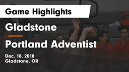 Gladstone  vs Portland Adventist  Game Highlights - Dec. 18, 2018