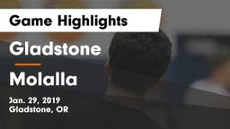 Gladstone  vs Molalla  Game Highlights - Jan. 29, 2019