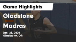 Gladstone  vs Madras  Game Highlights - Jan. 28, 2020