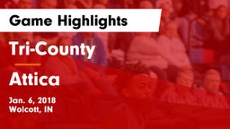 Tri-County  vs Attica Game Highlights - Jan. 6, 2018