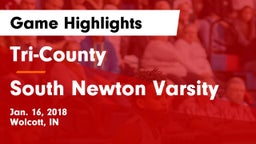 Tri-County  vs South Newton Varsity Game Highlights - Jan. 16, 2018