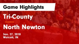 Tri-County  vs North Newton  Game Highlights - Jan. 27, 2018