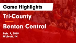 Tri-County  vs Benton Central  Game Highlights - Feb. 9, 2018