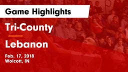 Tri-County  vs Lebanon  Game Highlights - Feb. 17, 2018